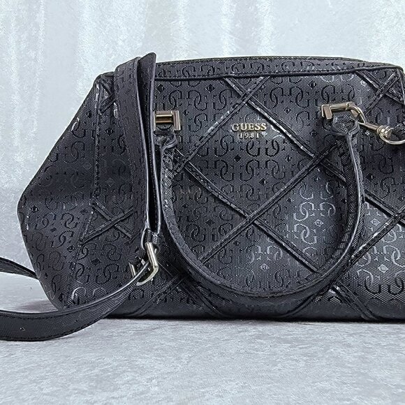 GUESS 1981 Winett Black Handbag Purse - Picture 1 of 15